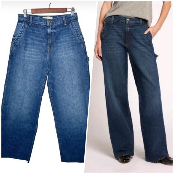 Current/Elliott Denim - Current/Elliott | Women | The Painter Zenith Wide Leg Raw Carpenter Jeans | 28
